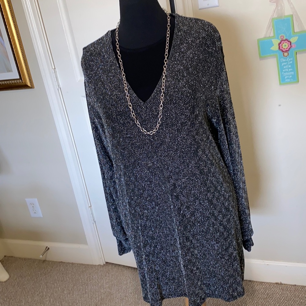Fantastic silver sparkle dress for the holidays!